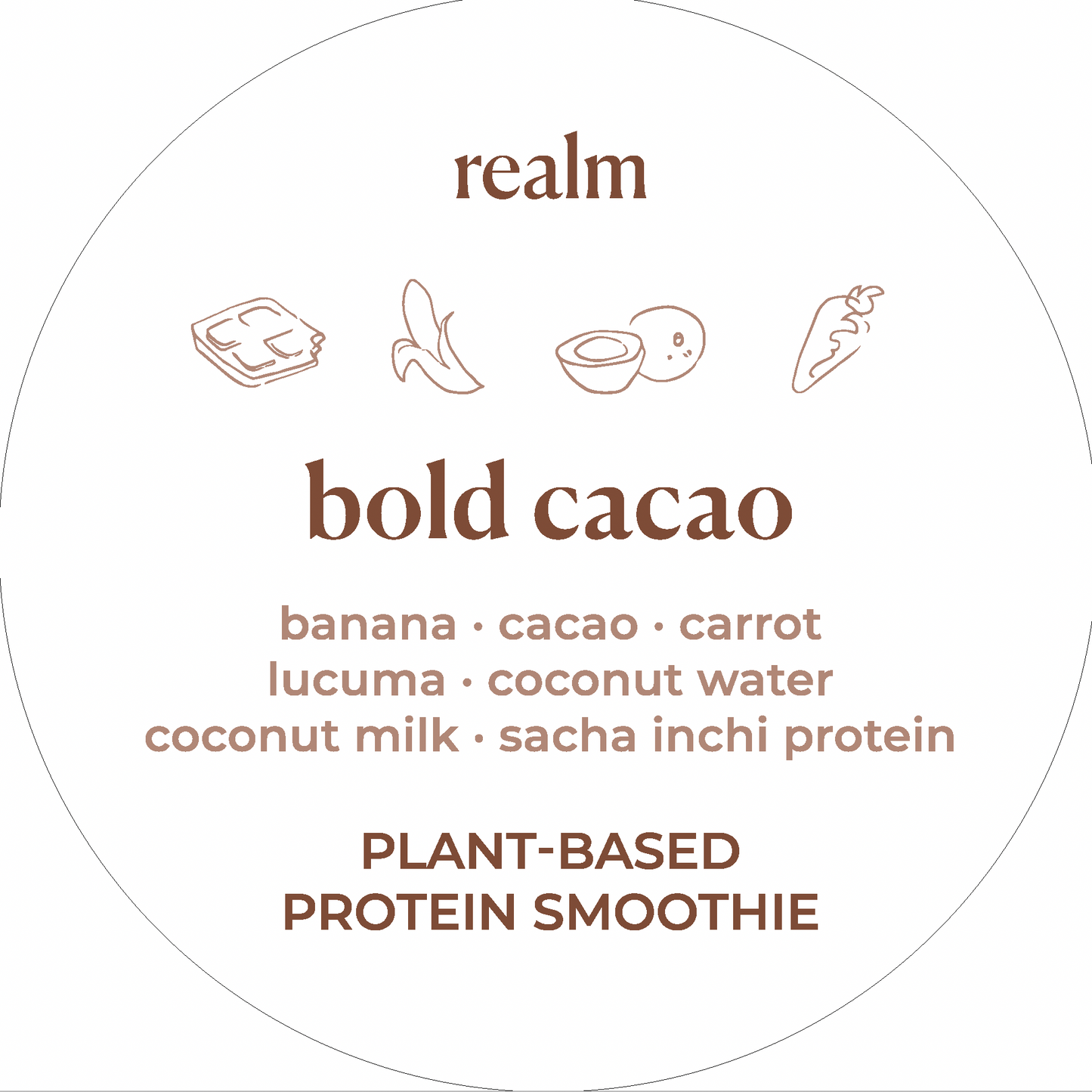 Bold Cacao 100 Sticker Roll